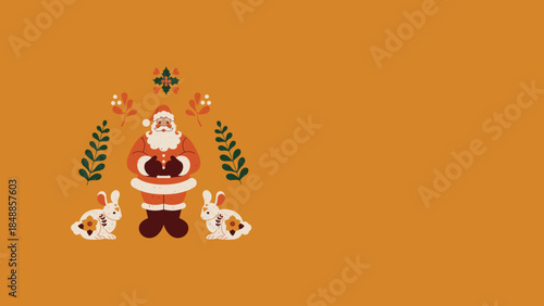  Red Green and Yellow Folksy Christmas Somber Greetings Christmas Presentation