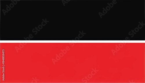 A simple image featuring a black rectangle above a red rectangle, creating a stark contrast.