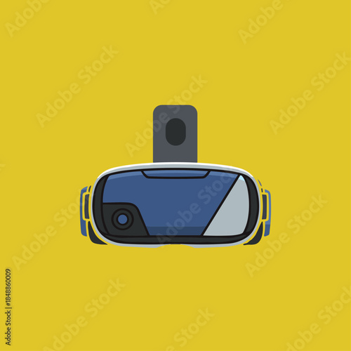 Virtual reality glass, vr headset, Modern vr icon logo flat vector design