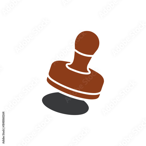 Stamp seal icon logo flat vector design