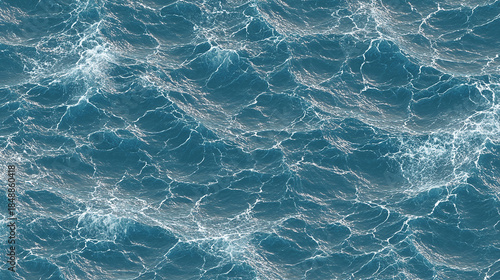 Obraz na płótnie The mesmerizing texture and pattern of ocean waves