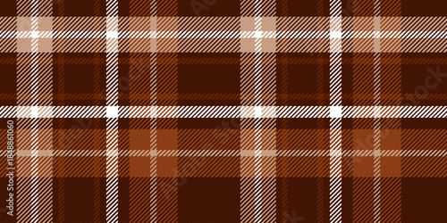 Brown and beige checkered pattern, classic Scottish tartan, abstract design