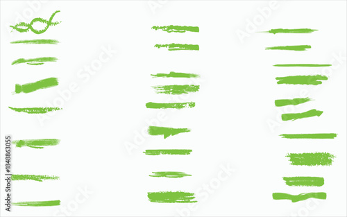 Green horizontal bars on a white background in three columns
