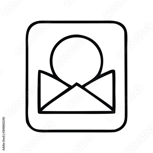 Outline vector icon of a megaphone, symbolizing loud communication, public announcements