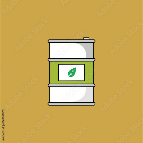 Edible oil, Food grade, Oil barrel icon logo flat vector design
