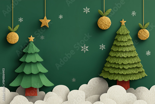 Explore a festive merry christmas greeting card design with charming elements
