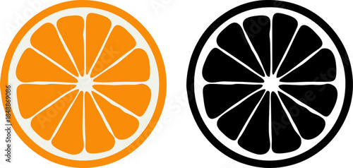 lemon slice vector