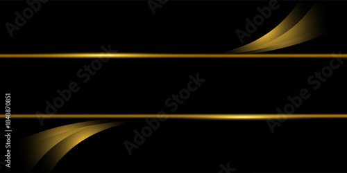 Black and Gold Abstract Luxury Background. Modern Minimal Premium Design Template. Amazing Welcome Invite. Grand Celebration Banner for Birthday and Anniversary. Elegant Decorative