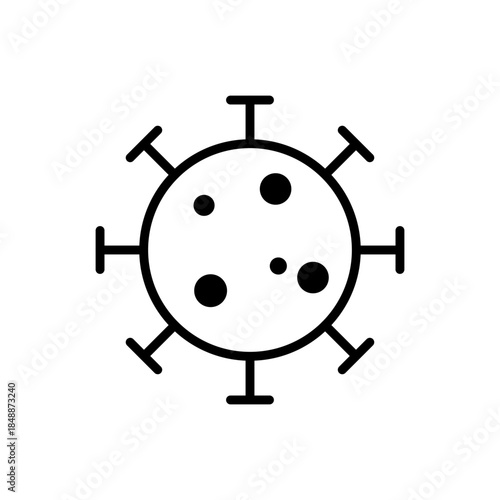 インフルエンザをイメージした医療系アイコン