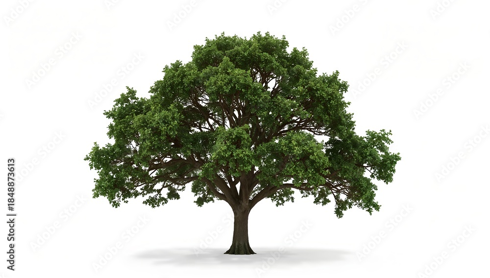 Obraz premium A majestic tree standing tall with lush green foliage 