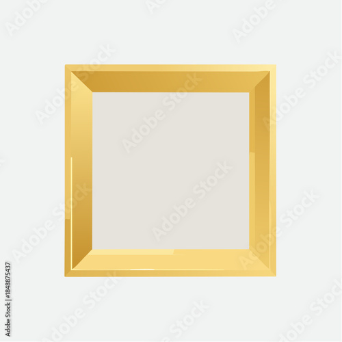 Cadre doré vectoriel, symbole d’équilibre, structure et valorisation dans l’art, la vie et le business