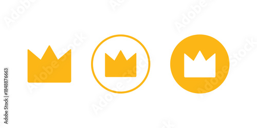 Crown icon vector. Crown sign and symbol. Premium membership symbol button.