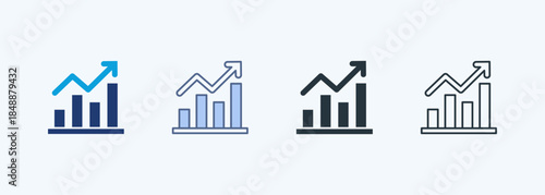Chart Multiple Style Icon Collection