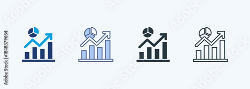 Graph Multiple Style Icon Collection
