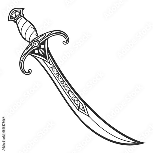 Intricate sword design