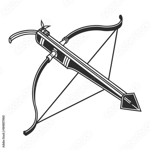 Illustrated crossbow