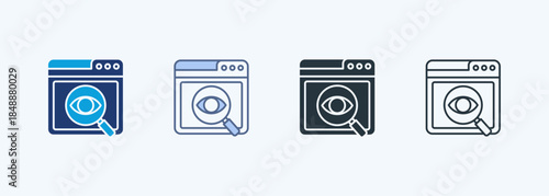 Web Monitoring Multiple Style Icon Collection