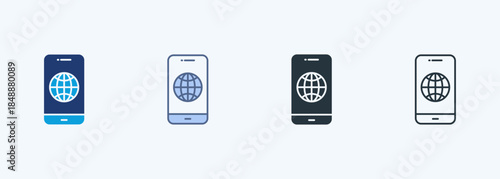 Mobile Network Multiple Style Icon Collection