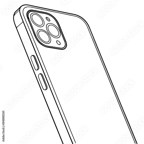 Modern smartphone with quad camera