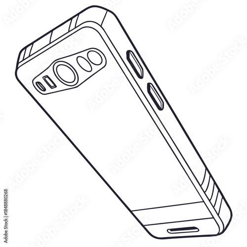 Modern smartphone with multiple cameras