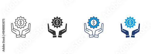 Price Icon Set Multiple Style Collection