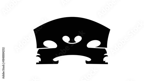 Minimalist Black and White Abstract Art with Dynamic Symmetry and Bold Shapes