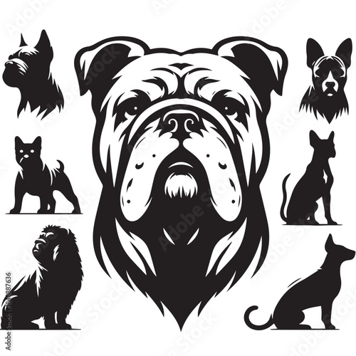 The Shape of a Good Dog  or dog silhouette