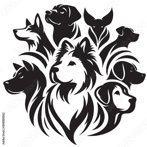 The Shape of a Good Dog  or dog silhouette