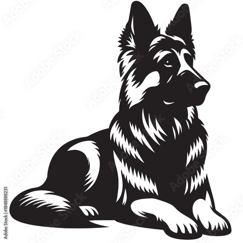 The Shape of a Good Dog  or dog silhouette