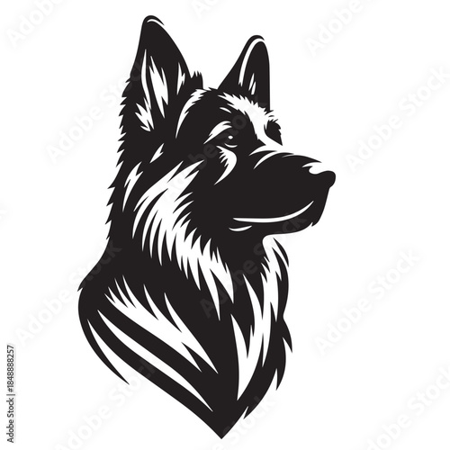 The Shape of a Good Dog  or dog silhouette