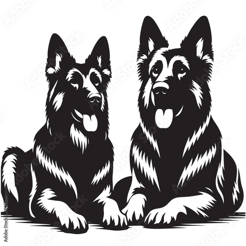 The Shape of a Good Dog  or dog silhouette