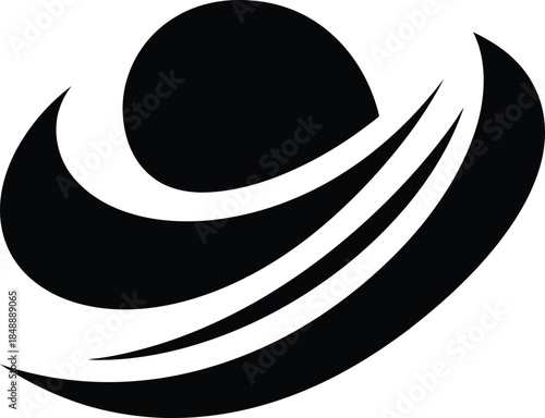 Saturn planet logo
