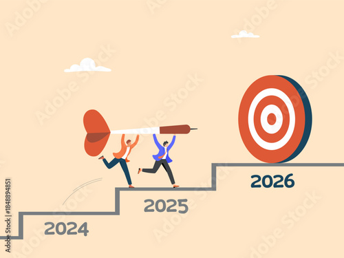 Setting goals or striving for success and planning your business for 2026