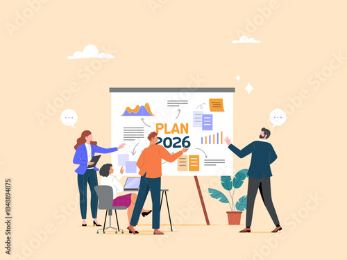 The team is planning or strategizing for 2026 to achieve its set goals