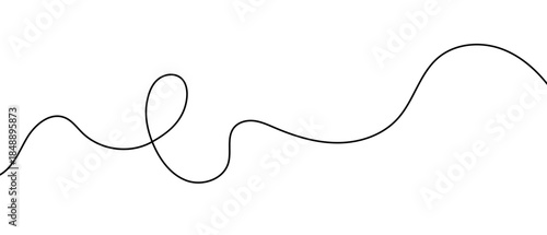 Doodle vector abstract line, simple hand drawn illustration, decorative linework