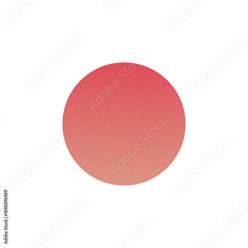 Картината върху платно Cosmic Grainy Gradient Circle on Transparent Background