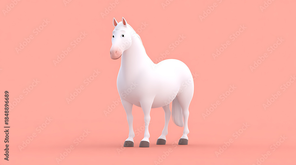 Obraz premium white horse 