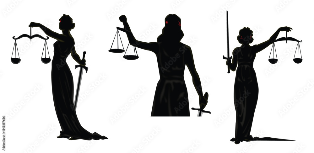 Obraz premium lady justice vectors