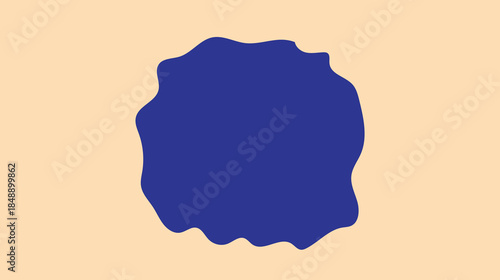 Hand drawn vector illustration of an abstract background with a brush featuring a 3d map of a country in Europe with a torn paper design and a blank land silhouette for travel