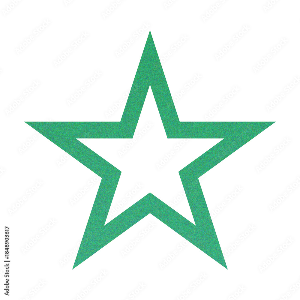 Obraz premium Abstract Grainy Gradient Star PNG. Single Five Pointed Star Icon with Retro Noise Texture. Trending Y2K Aesthetic Design Element for UI/Web Graphic