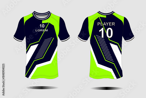 Modern Sports Jersey Design with Sleek Patterns and Bold Color Combinations for Athletes