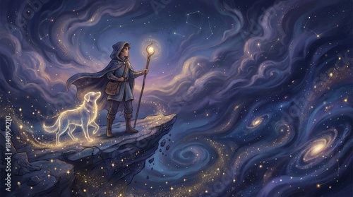 Tarot Magic The Fool Card Beginning Journey Into Unknown Adventure