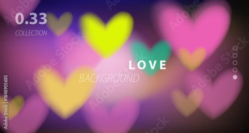 Minimalist vector illustration features a glowing heart-shaped aura with soft blurred gradients blending vibrant neon yellow to pink. Love and energy themes, and futuristic digital aesthetics.