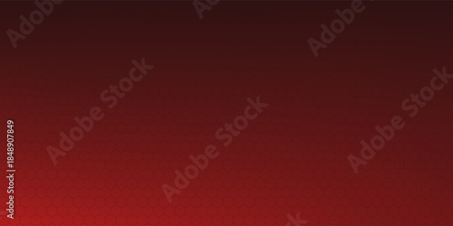 Abstract red arrow light shadow direction on hexagon mesh pattern design modern futuristic background vector illustration.