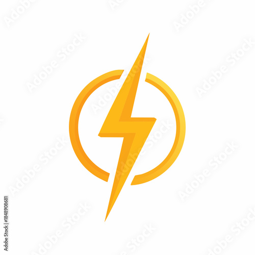 Golden Lightning Bolt Circle Symbol: Energy, Power, Electric Charge Concept, Bright Yellow, Flat Design Icon Free Download Golden Lightning Bolt Circle Symbol: Energy, Power, Electric Charge Concept, Bright Yellow, Flat Design Icon - GFXLoad