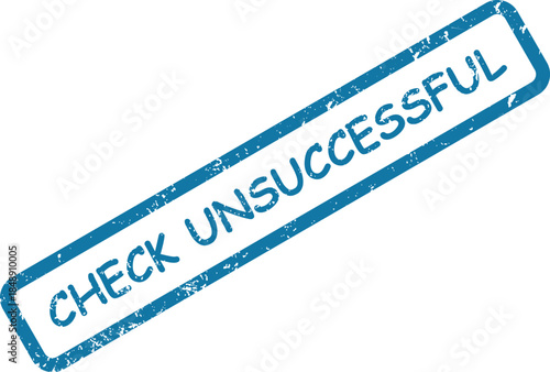 Distinct blue rectangular rubber stamp displays the CHECKPOINT CLOSED message on a clean white surface