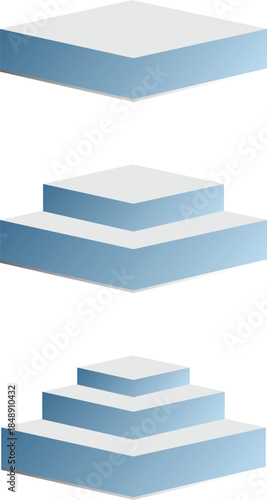 Stacked foam mattress layers illustration