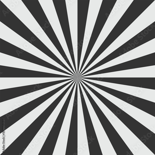 Sun ray pattern background. black Ray sun light. Sun rays background. Texture Pop Art stripe. Vector illustration.