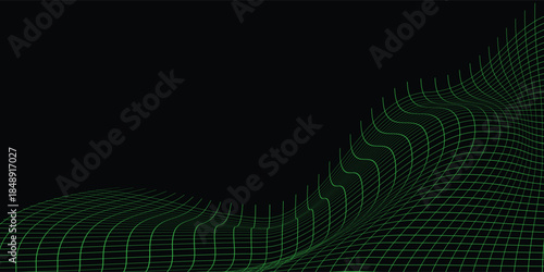 Abstract geometric mesh structure representing connectivity and networking. Elegant checkered grid.