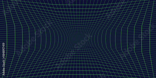 Abstract geometric mesh structure representing connectivity and networking. Elegant checkered grid.